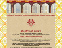 Tablet Screenshot of bharatchughdesign.com